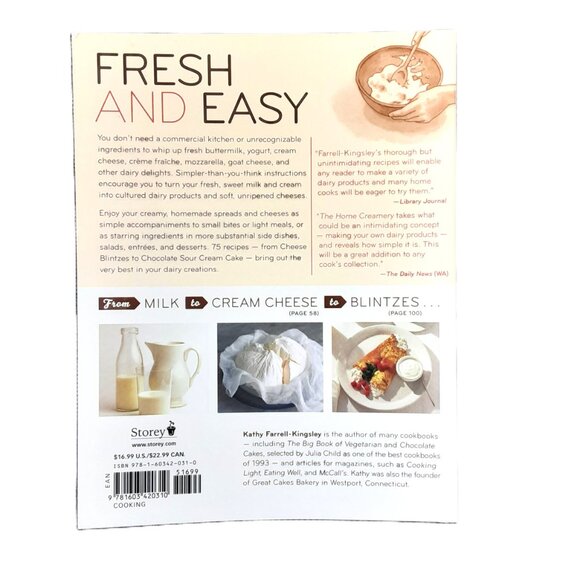 The Home Creamery by Kathy Farrell-Kingsley 217 Pgs Like New Yogart Butter Cream - Picture 5 of 6